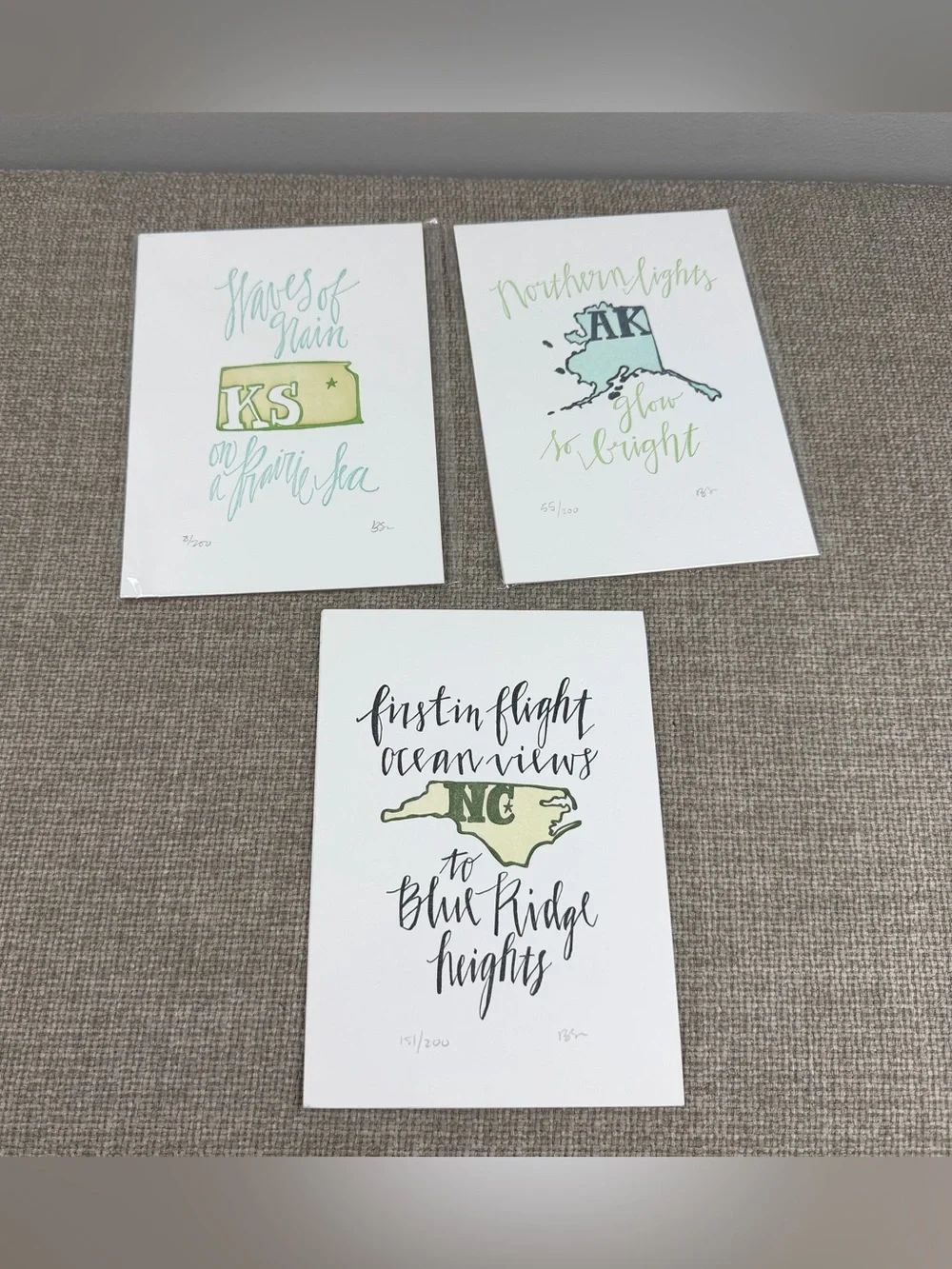 Large Lot of One Canoe Two 1canoe2 Greeting Cards Stationary States Thank You